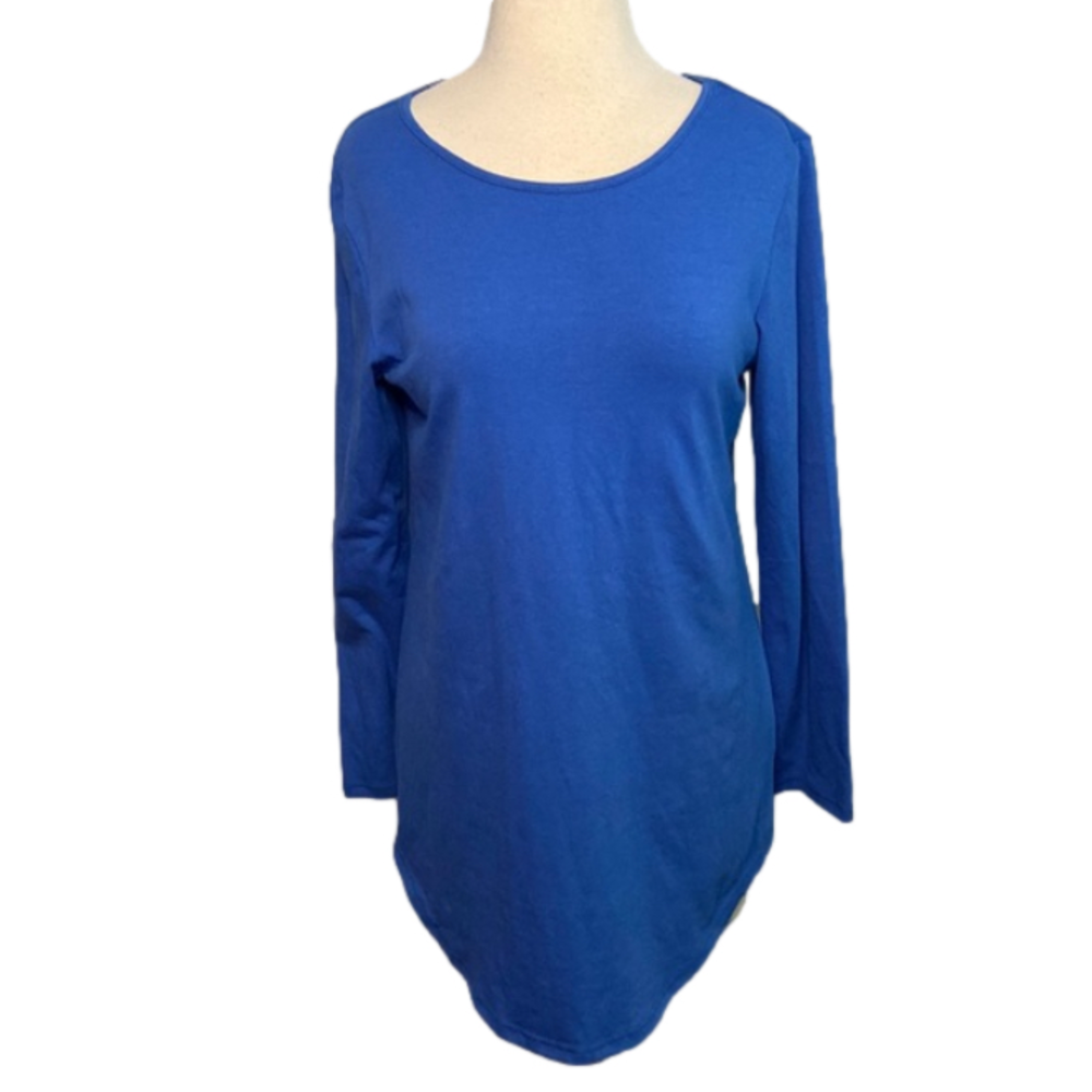 NWT SUNNYME Long Sleeve Tee Shirt Blue S